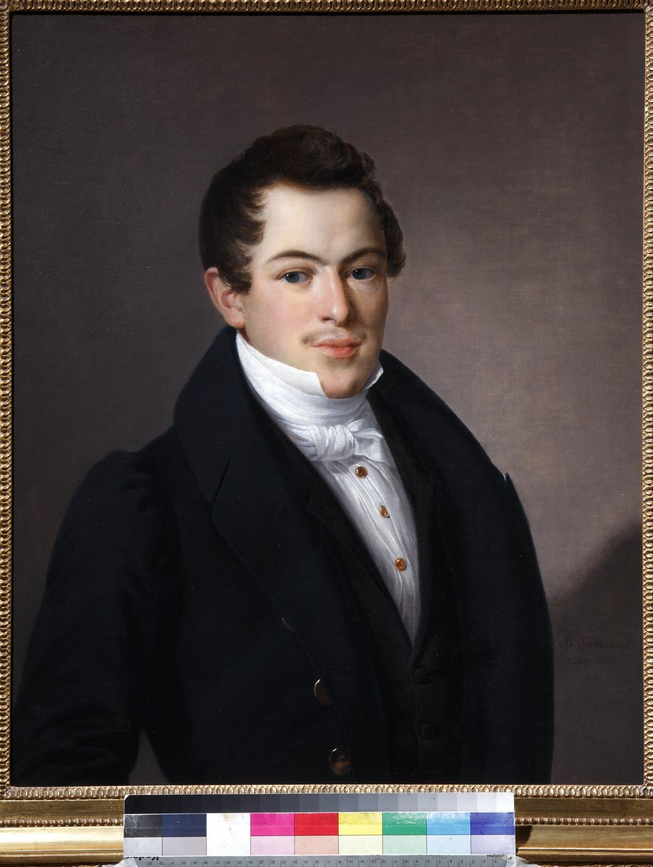 Portræt af N.P. Naumov (Naumov) - Vasily Andreevich Tropinin (1776-1857). Olie på lærred af Vasili Andreevich Tropinin