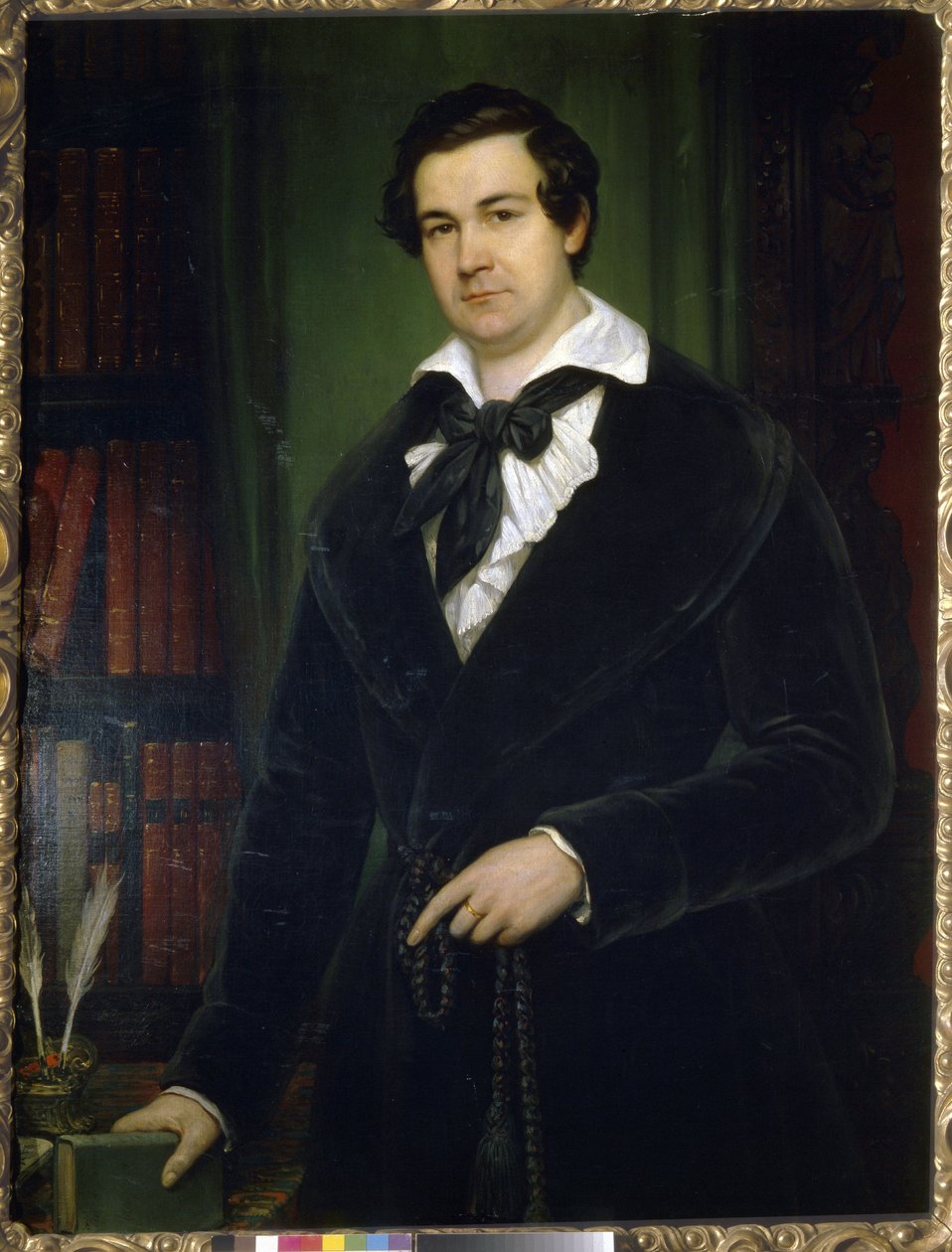 Portræt af skuespilleren Vasily Andreevich Karatigin (1802-1853) af Tropinin, Vasili Andreevich (1776-1857) af Vasili Andreevich Tropinin