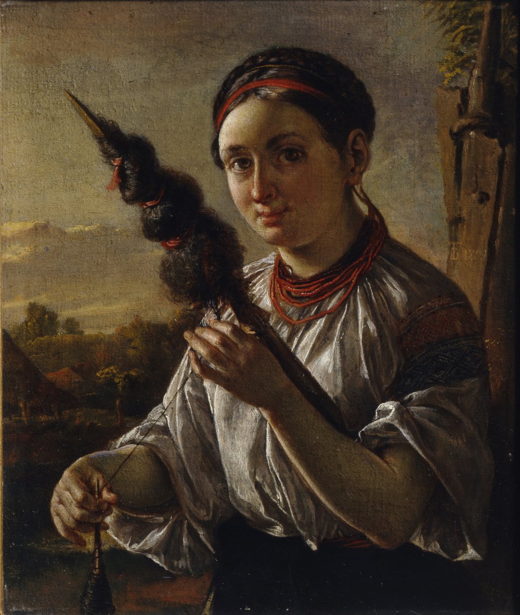 Spinner, 1821 af Vasili Andreevich Tropinin