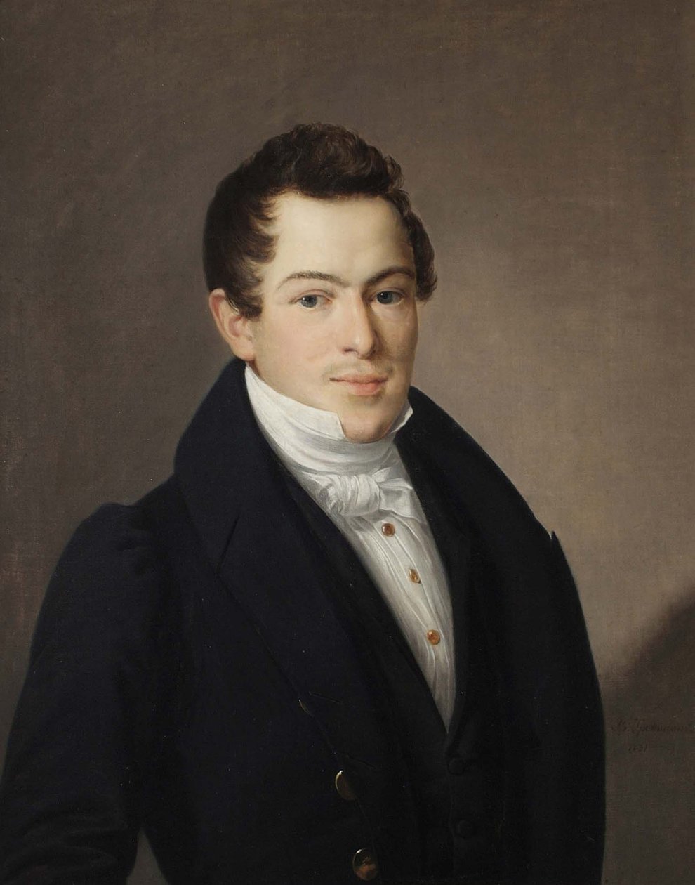 Portræt af Naumov, 1831 af Vasili Andreevich Tropinin