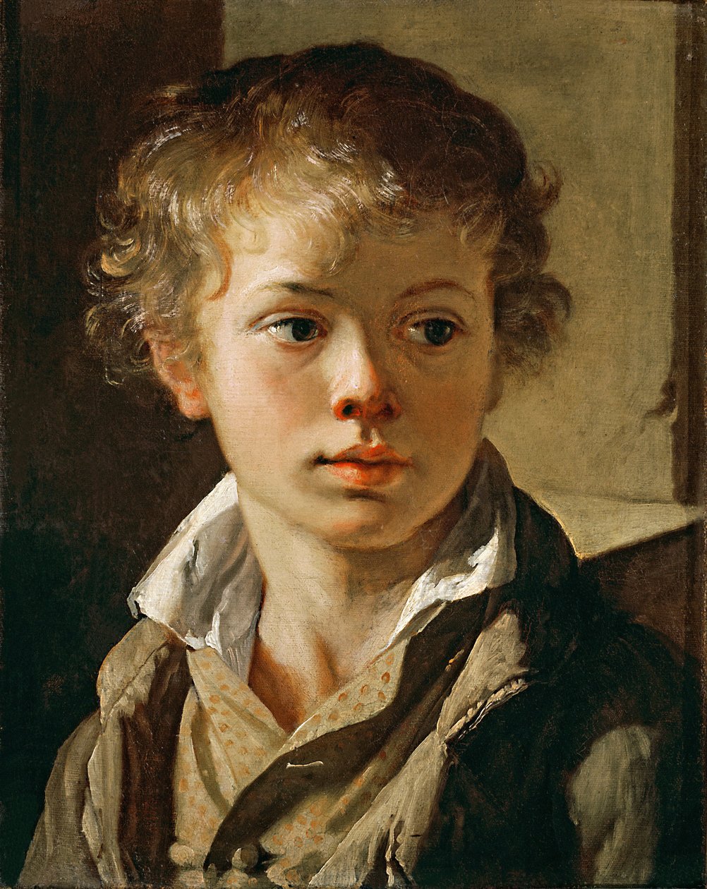 Portræt af kunstnerens søn, ca 1818 af Vasili Andreevich Tropinin