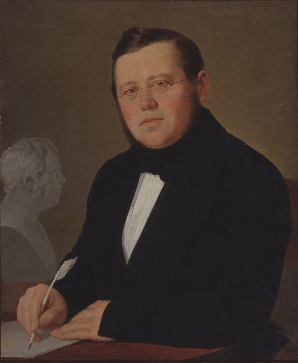 Portræt af forfatteren Mikhail Zagoskin 1789-1852 af Vasili Andreevich Tropinin