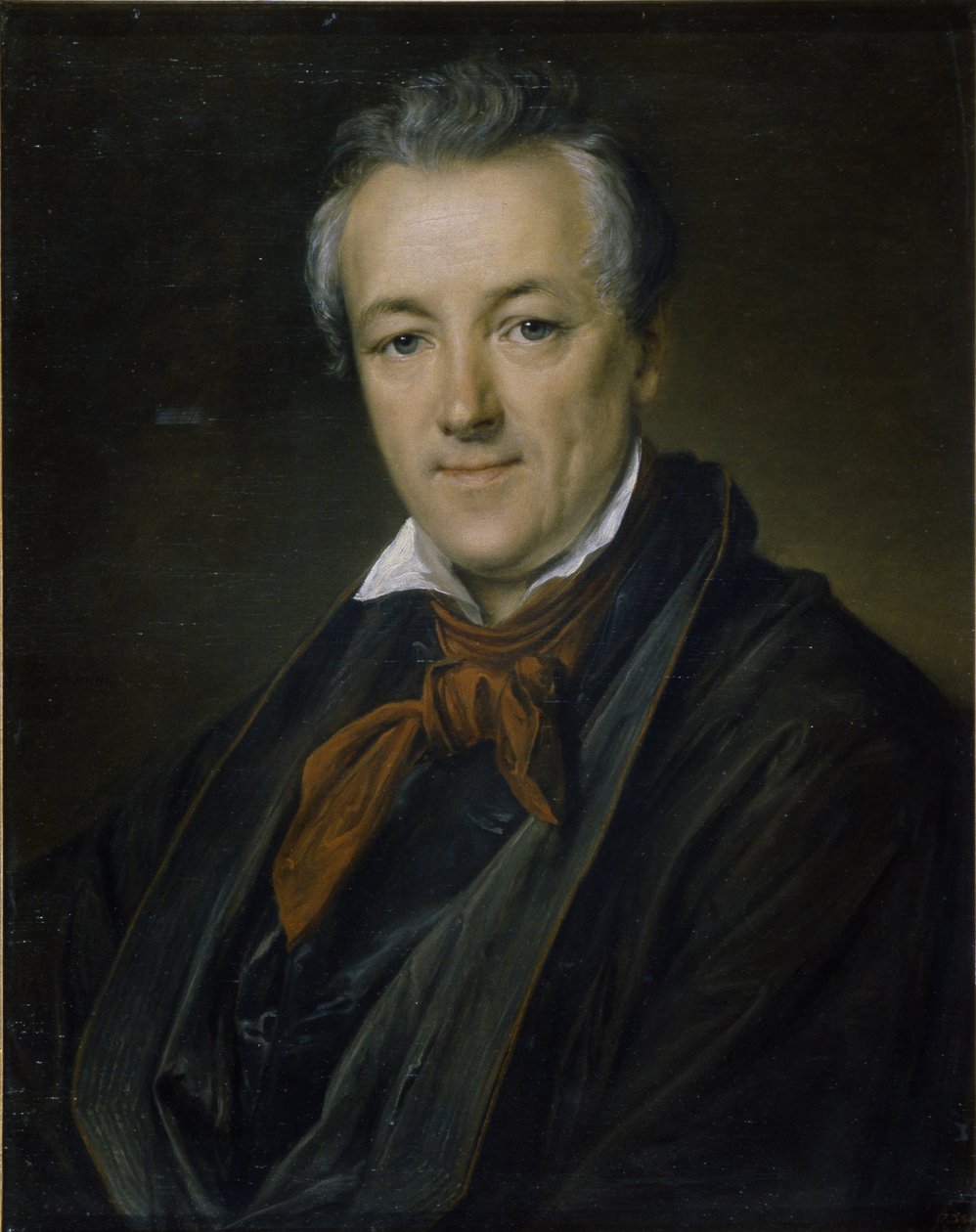 Portræt af maleren Pyotr Fyodorovich Sokolov 1791-1848, 1833 af Vasili Andreevich Tropinin