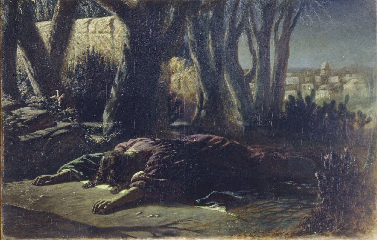 Kristus i Getsemane Have, 1878 af Vasili Grigorevich Perov