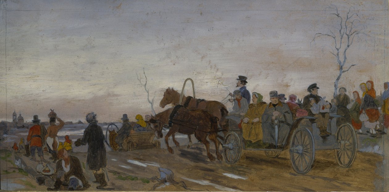 Hellig lørdag aften, slutningen af 1860
