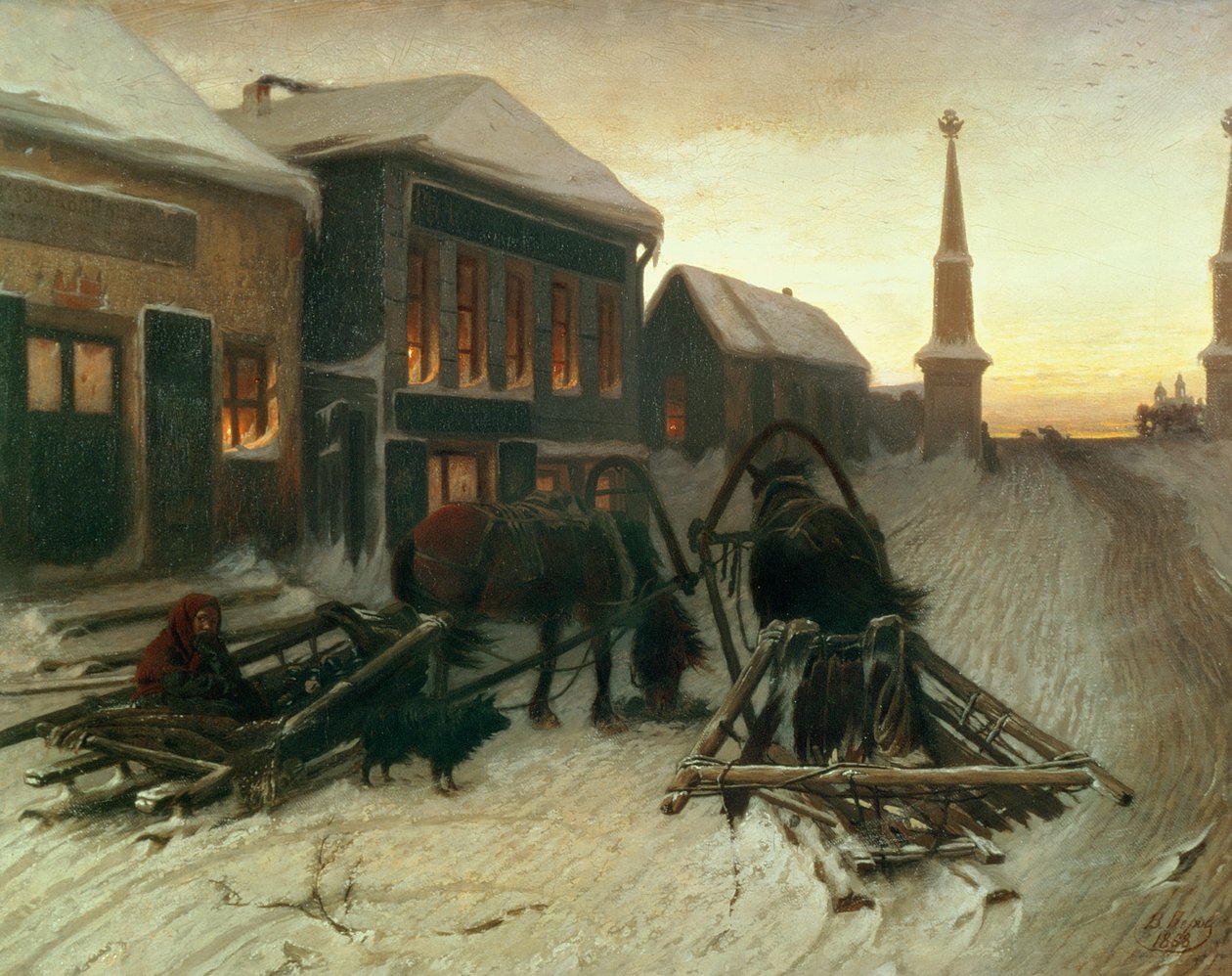 Den sidste værtshus ved byportene af Vasili Grigorevich Perov