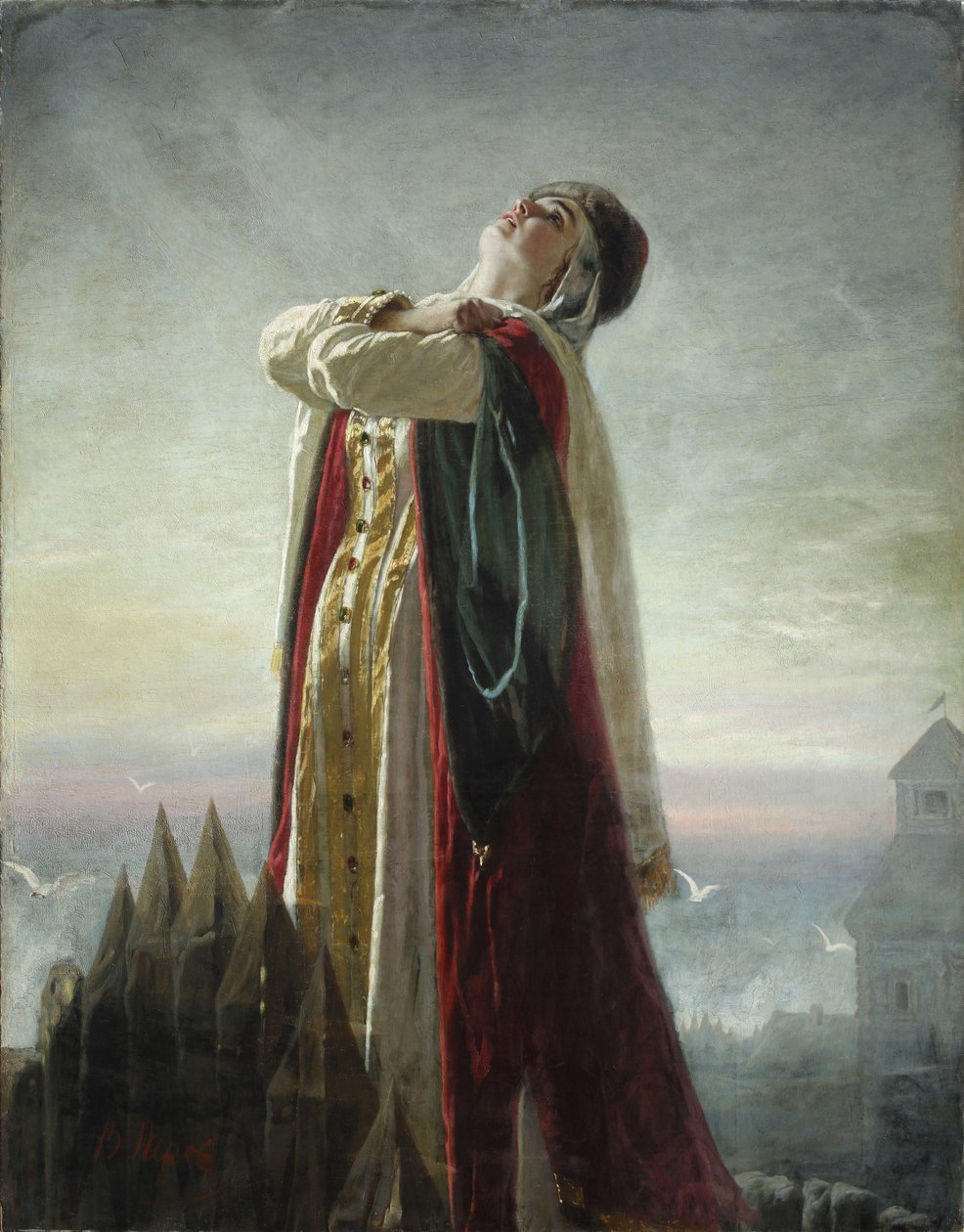 Yaroslavnas klagesang, 1880 af Vasili Grigorevich Perov