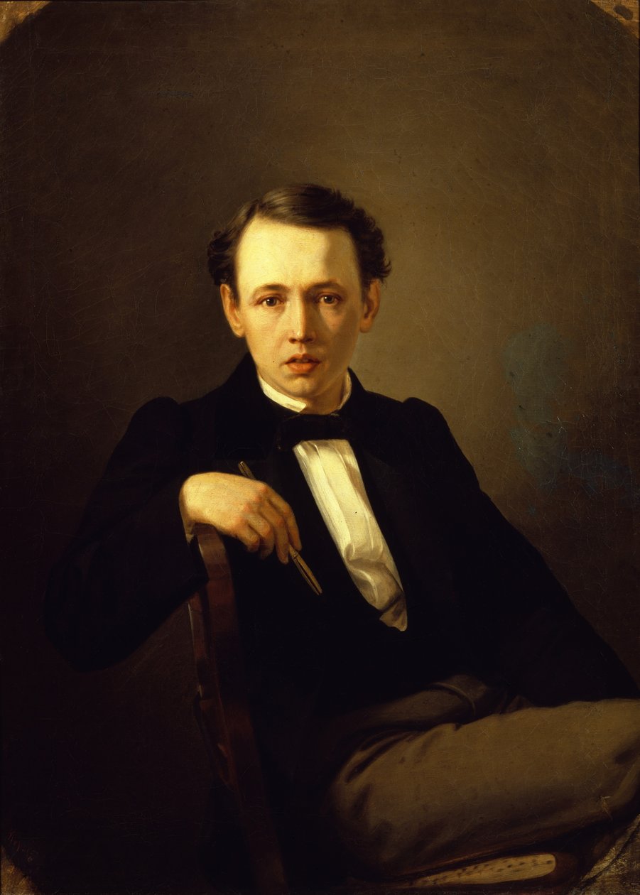 Selvportræt, 1851 af Vasili Grigorevich Perov