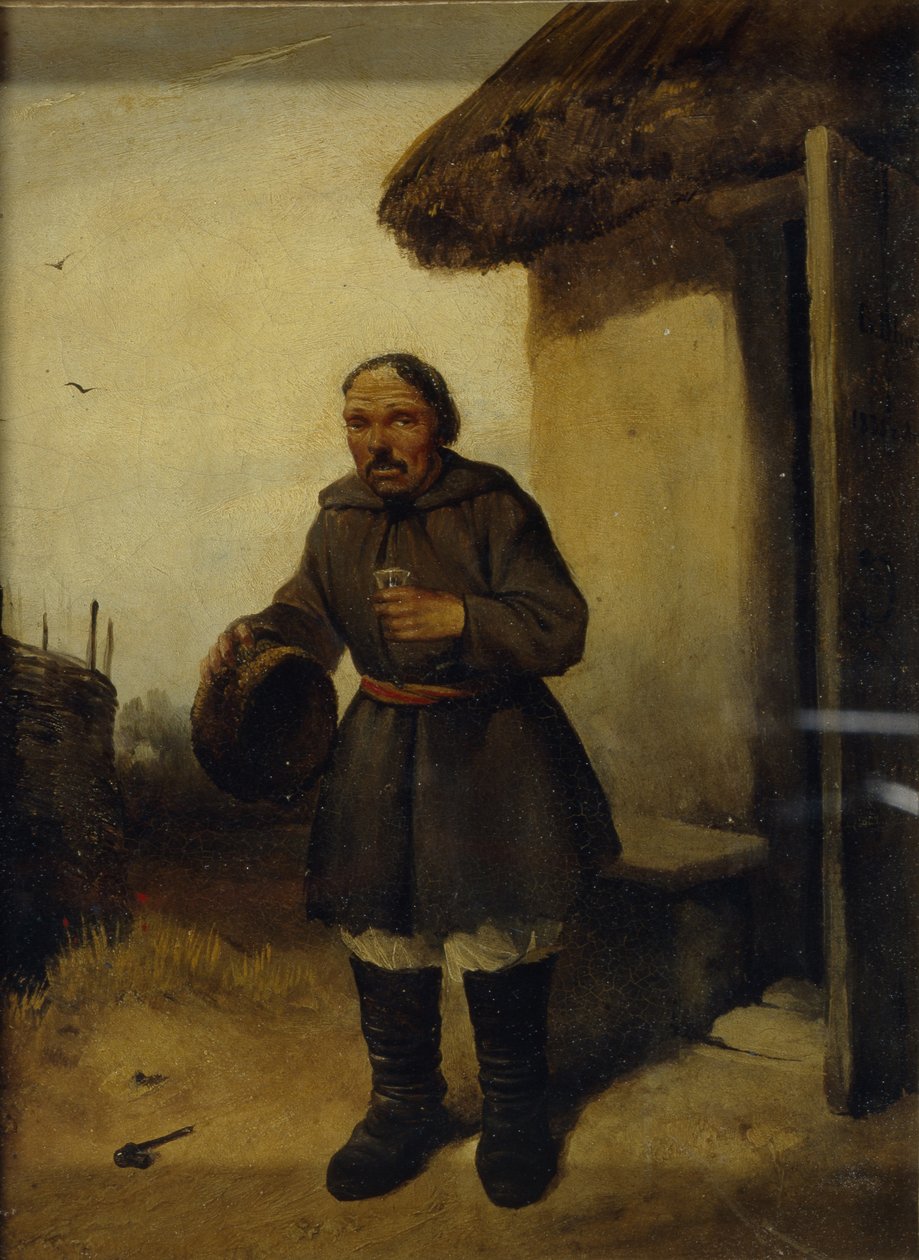 På Værtshuset, 1836-1837 af Vasili Ivanovich Shternberg