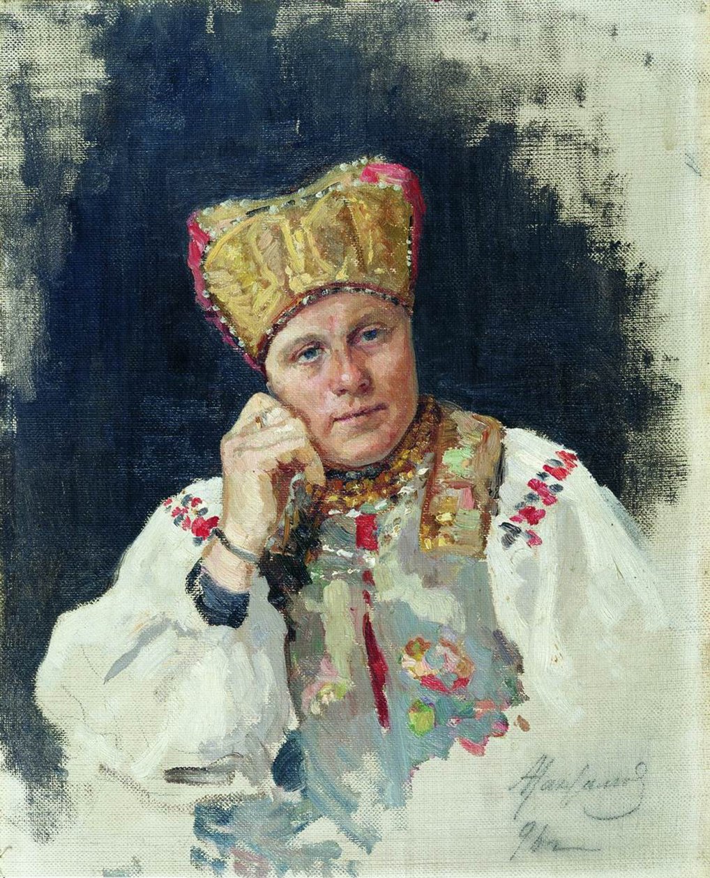 Russisk bonde, 1896 af Vasili Maksimovich Maksimov