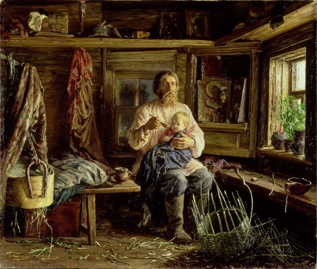 Den blinde mand, 1884 af Vasili Maksimovich Maksimov