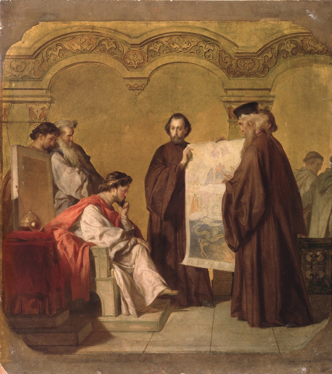 Storhertug Vladimir tager imod ambassadørerne af Vasili Petrovich Vereshchagin