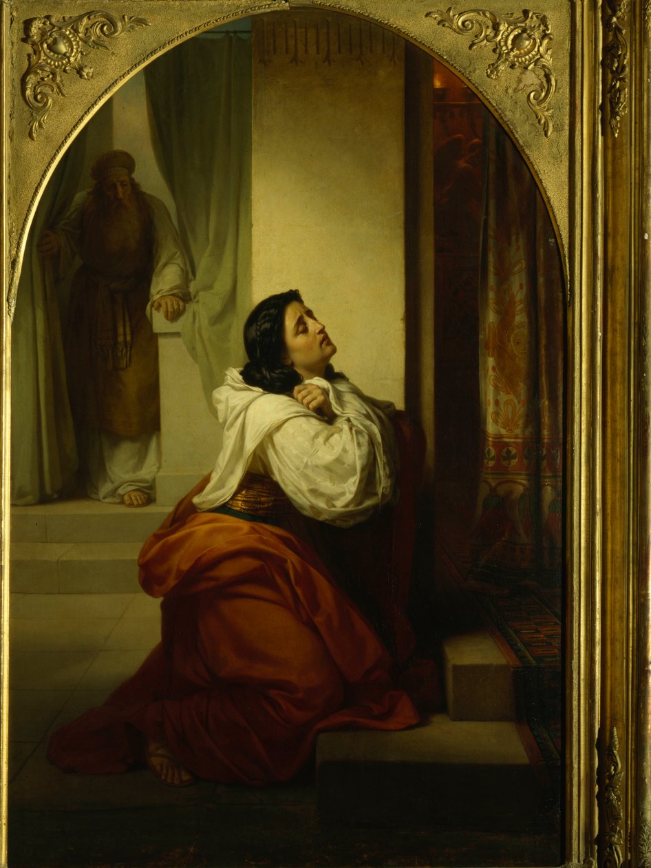 Bøn af Hannah, mor til profeten Samuel, 1864 af Vasili Petrovich Vereshchagin