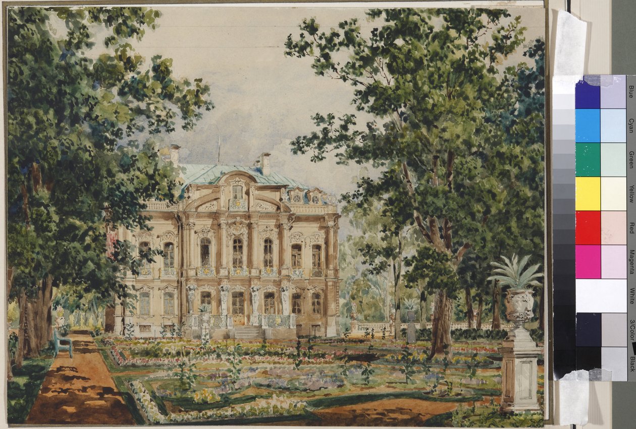 Egen Dacha af Kejser Alexander II i Peterhof af Vasili Semenovich Sadovnikov