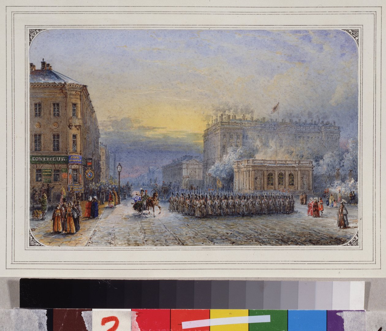Sankt PETERSBOURG. Anichkov-paladset. Påskedag af Vasili Semenovich Sadovnikov