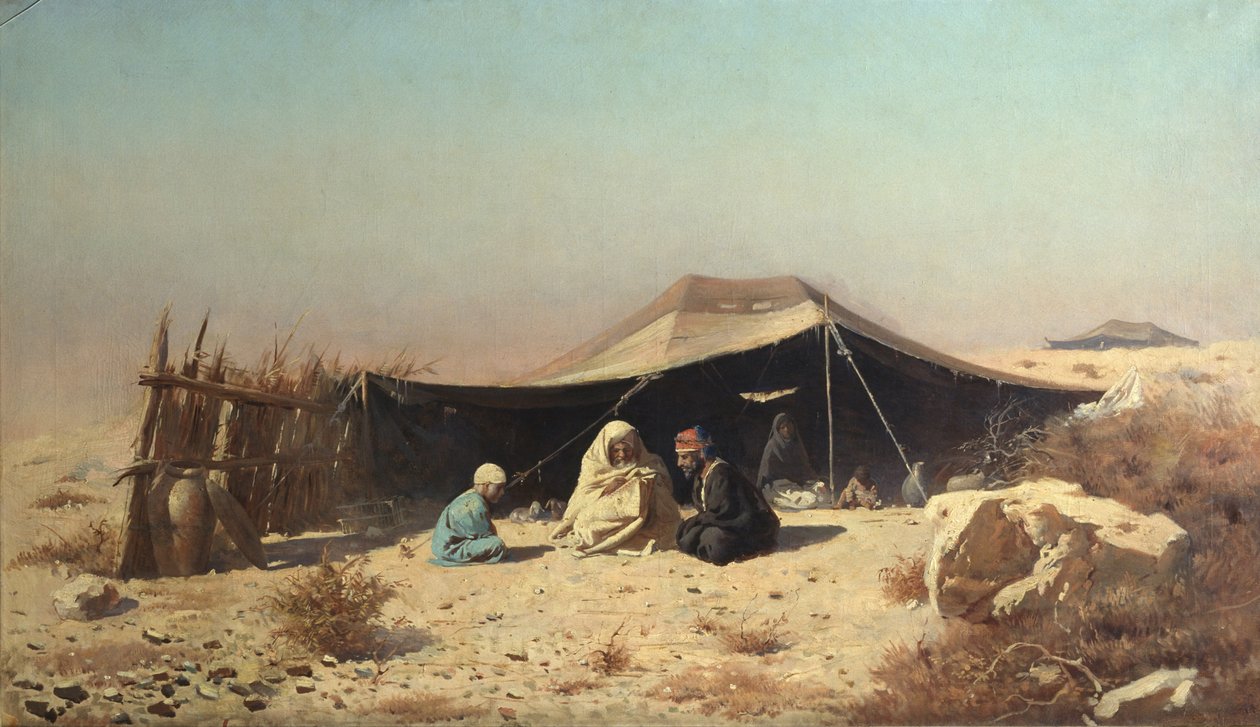 arabere i ørkenen. Koran undersøgelse af Vasili Vasilievich Vereshchagin