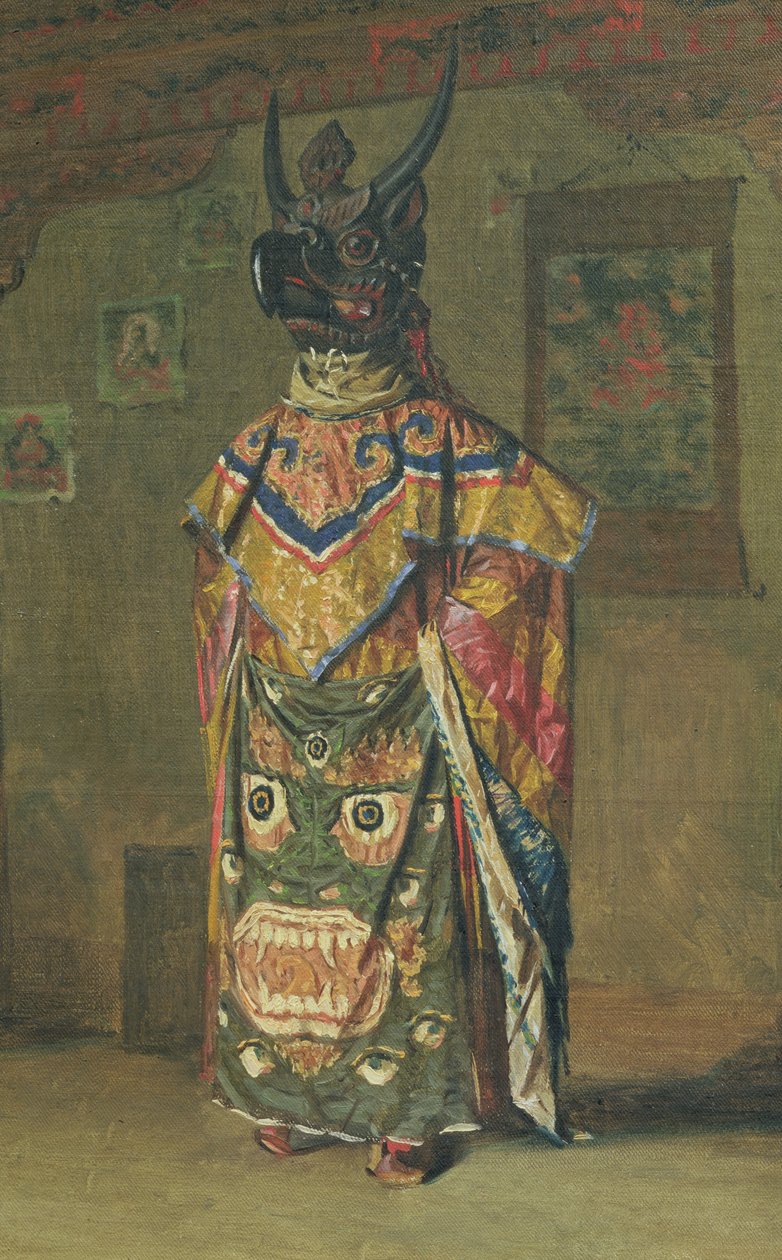 Buddhistisk Lama under ferien i Pemionchi-klostret, 1874-76 af Vasili Vasilievich Vereshchagin