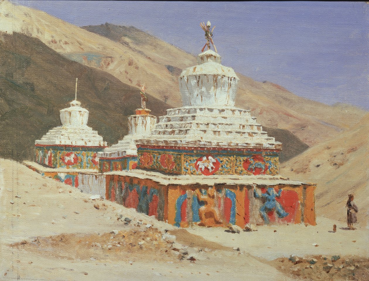 Chorten i Ladakh, 1875 af Vasili Vasilievich Vereshchagin