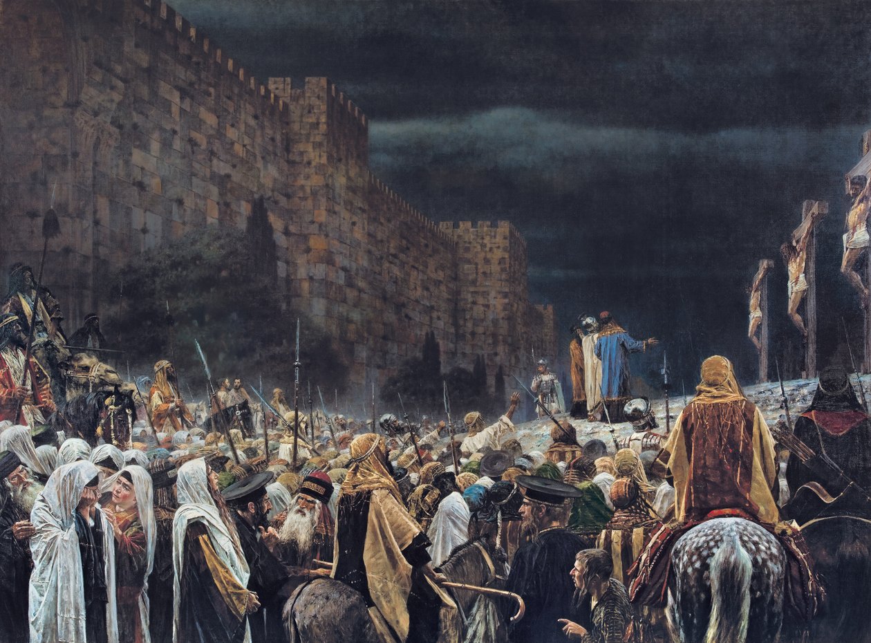 Korsfæstelse af romerne, 1887 af Vasili Vasilievich Vereshchagin