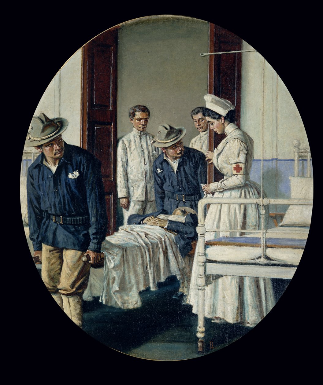 På et militærhospital af Vasili Vasilievich Vereshchagin