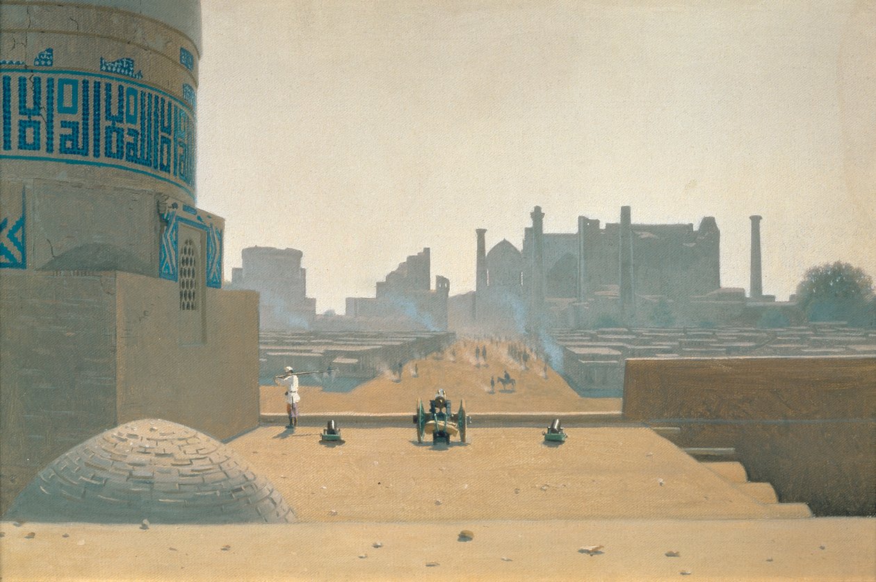 Main Street i Samarkand, tidlig morgen af Vasili Vasilievich Vereshchagin