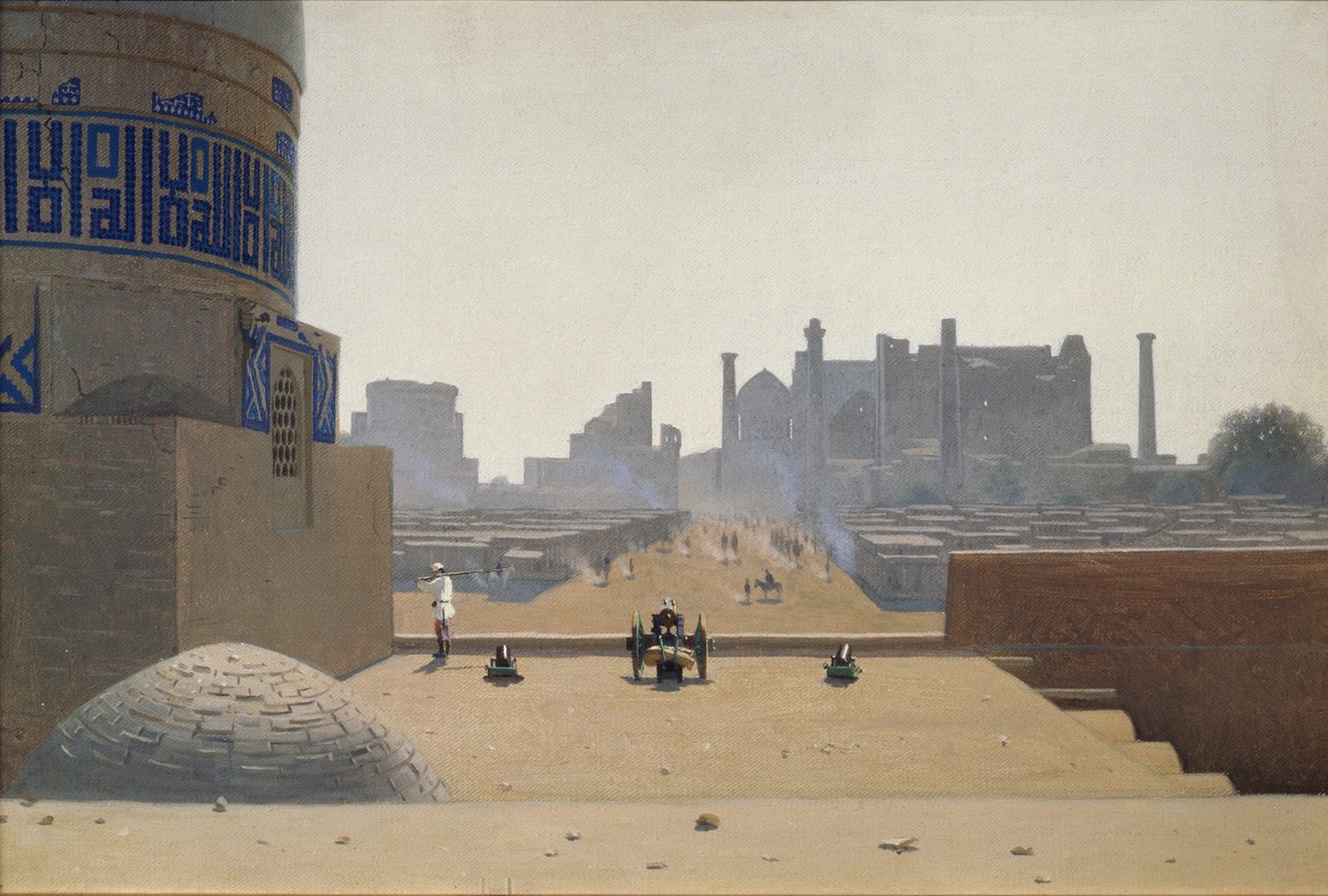 Hovedgaden i Samarkand tidligt om morgenen, 1869-1870 af Vasili Vasilievich Vereshchagin