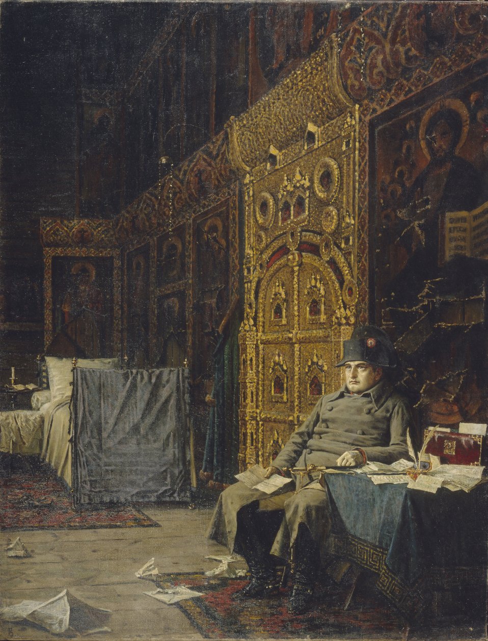 På vej. Dårlige nyheder fra Frankrig, 1899-1900 af Vasili Vasilievich Vereshchagin