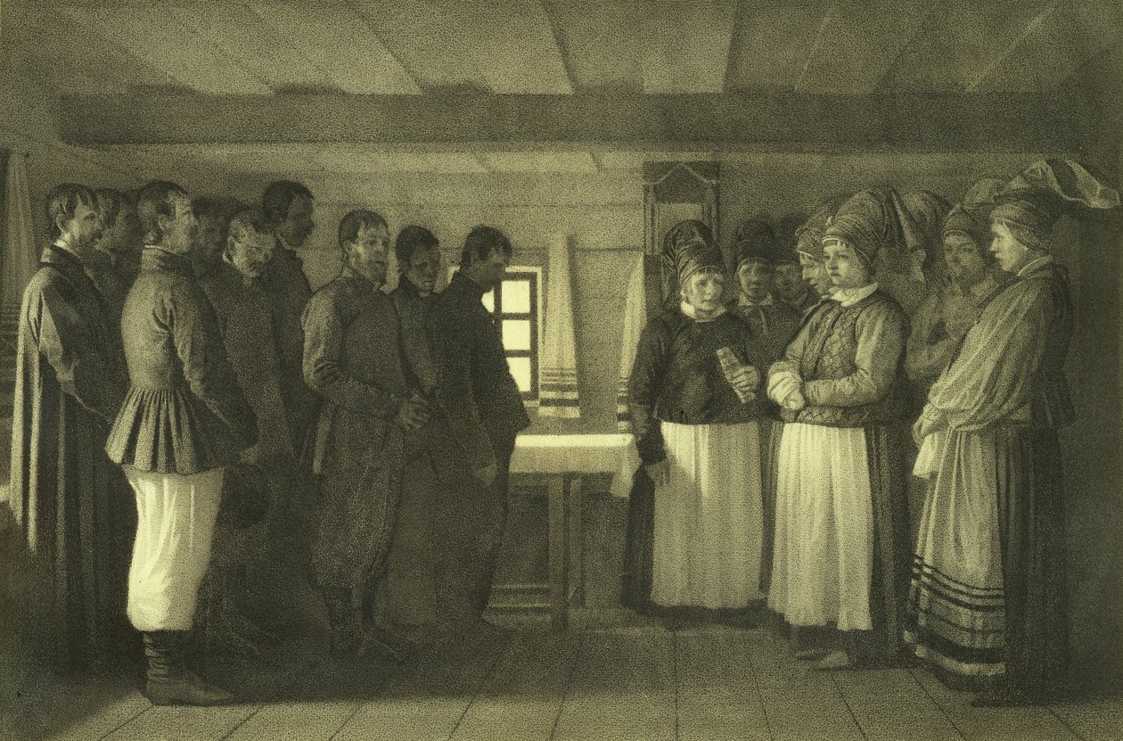 Doukhoborerne beder, 1865 af Vasili Vasilievich Vereshchagin