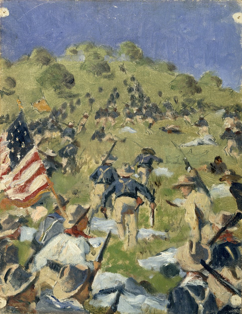 Theodore Roosevelt tager Saint-Juan Heights af Vasili Vasilievich Vereshchagin