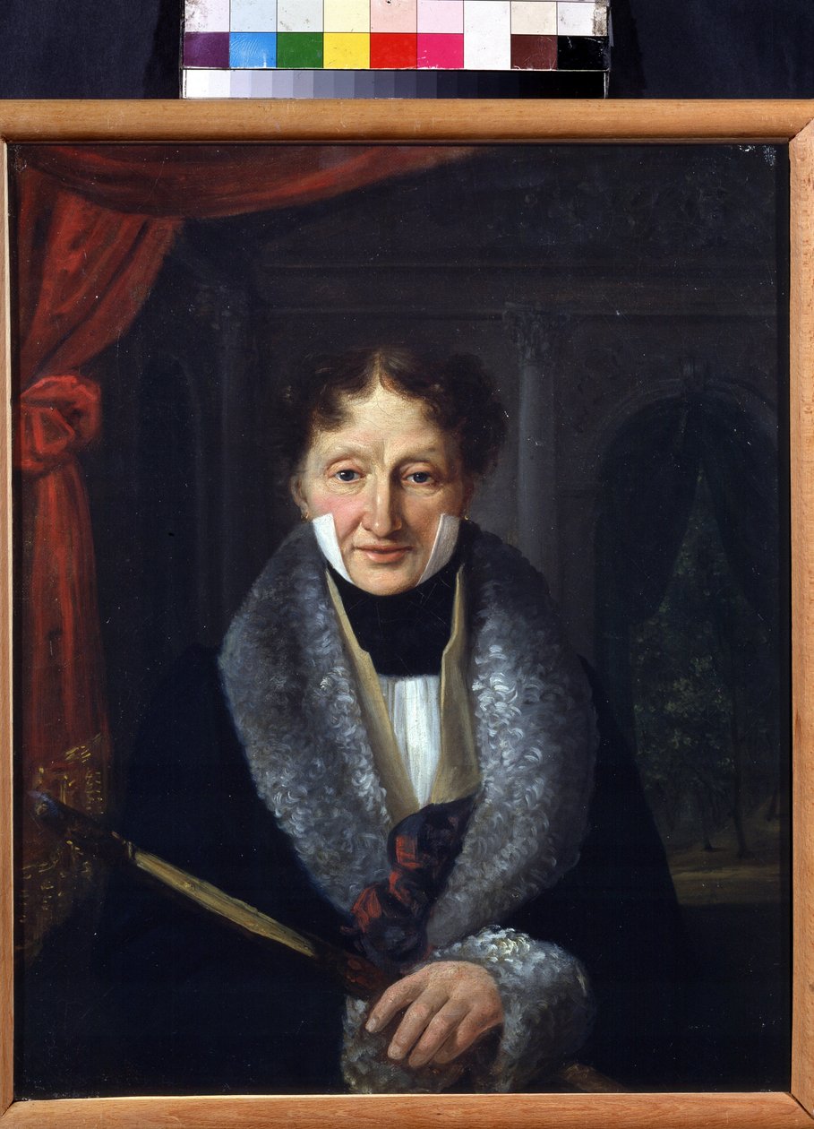 Portræt af balletmesteren Charles Louis Didelot (1767-1837) (Portræt af balletmesteren Charles Louis Didelot). Maleri af Vasili Venediktovich Baranov (1792-1836). Olie på lærred, 46,5 x 37,5 cm af Vasili Venediktovich Baranov