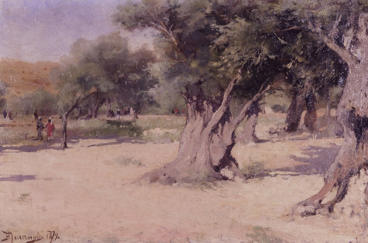 Oliventræer i det hellige land af Vasilij Dmitrievich Polenov