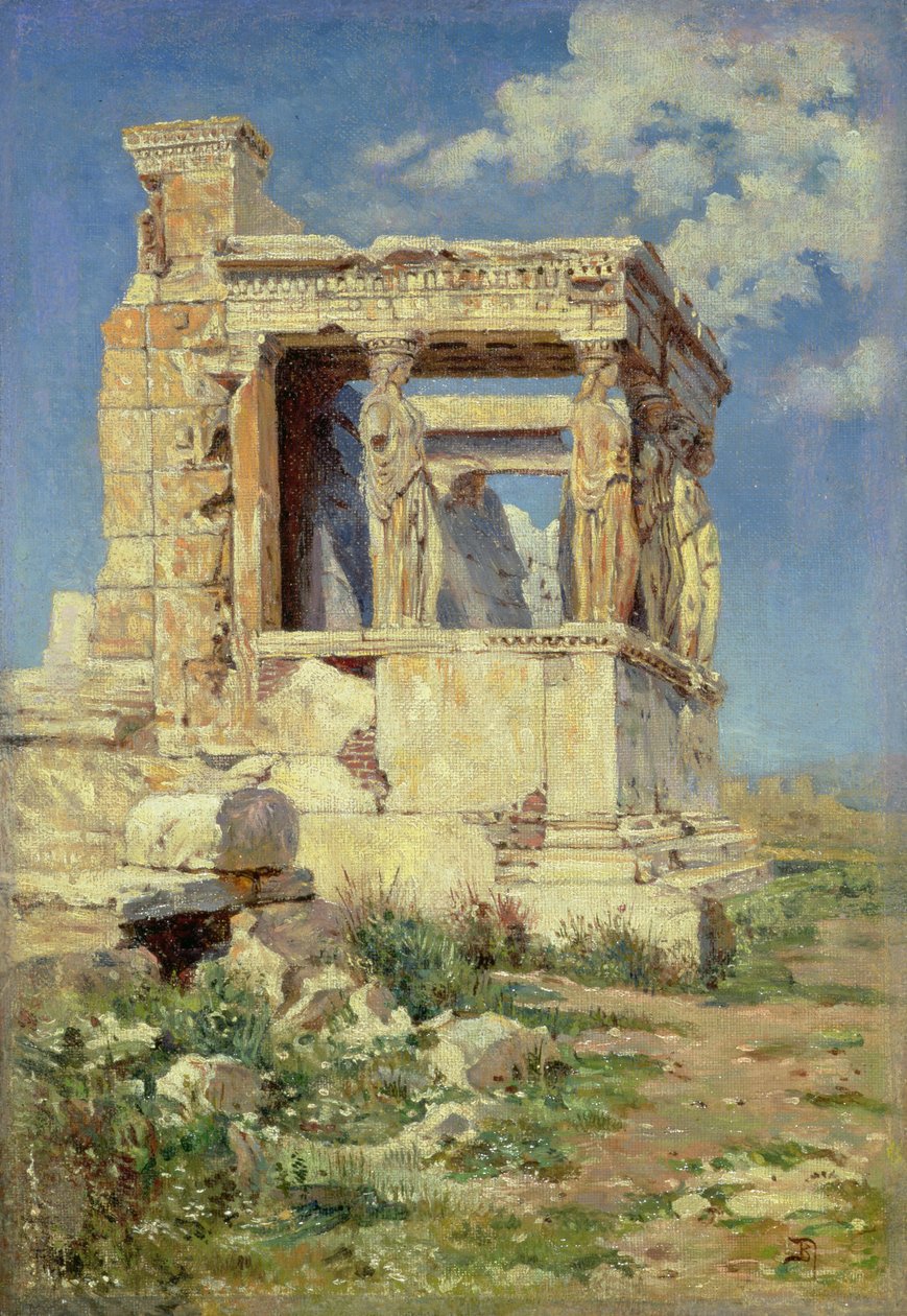 Portiko med karyatider, 1882 af Vasilij Dmitrievich Polenov