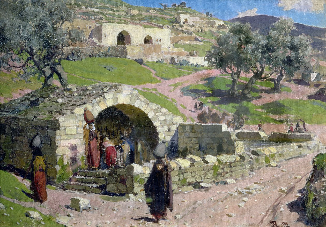Jomfrukilden i Nazareth, 1882 af Vasilij Dmitrievich Polenov