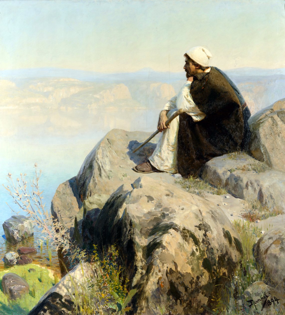 Dreams af Polenov, Vasili Dmitrievich (1844-1927). Olie på lærred af Vasilij Dmitrievich Polenov