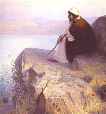 Den melankolske dagdrøm (olie på lærred) af Vasilij Dmitrievich Polenov