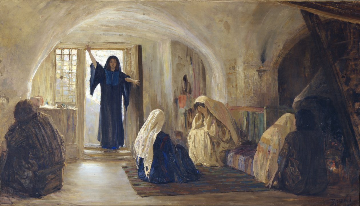 Indvarslet en tårevækkende glæde, 1899-1905 af Vasilij Dmitrievich Polenov