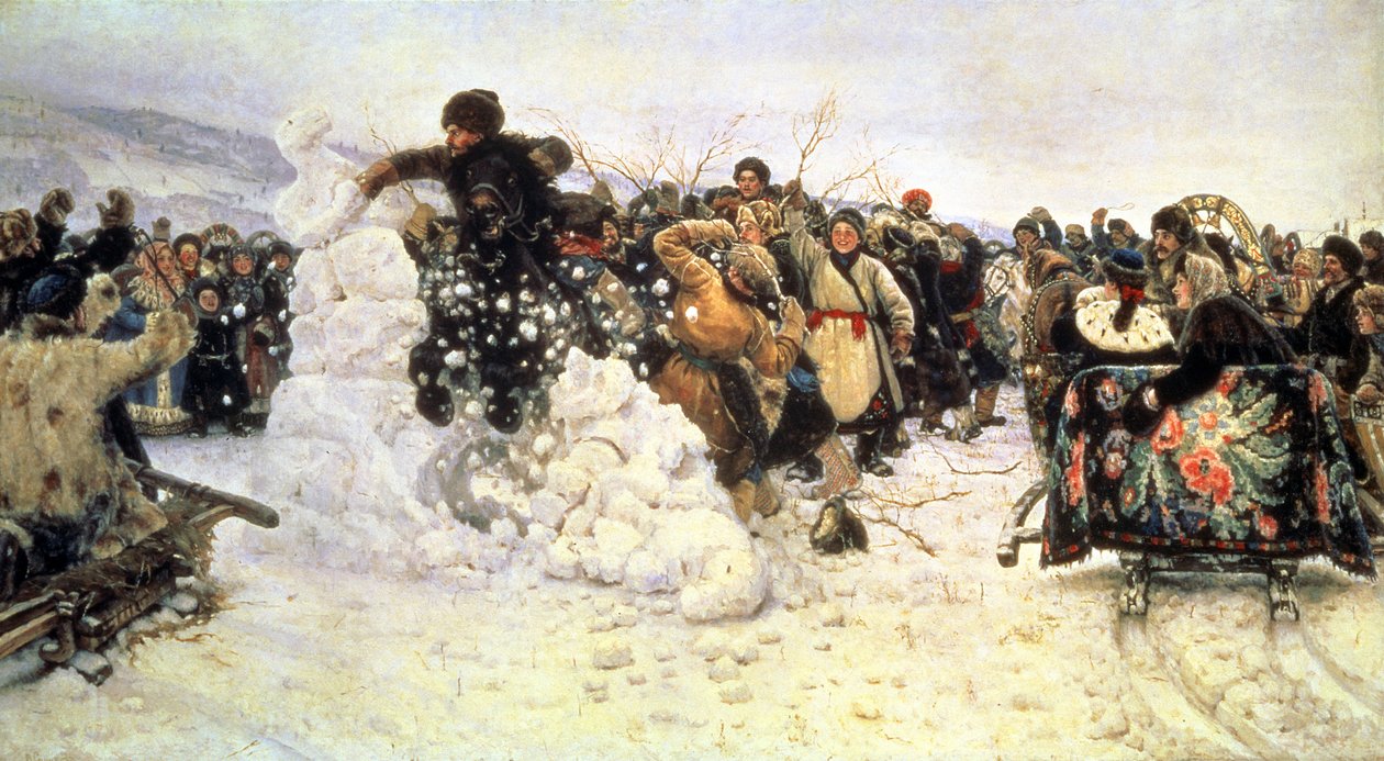 Indtagelsen af snefæstningen, 1891 af Vasilij Ivanovic Surikov