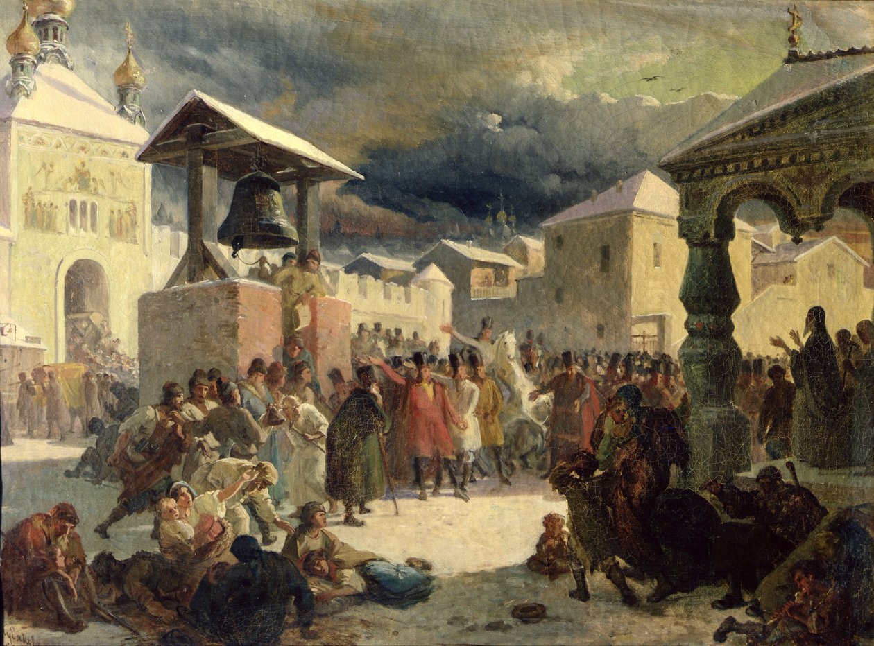 Veche i Republikken Novgorod, 1861 af Vasily Grigorievich Khudyakov