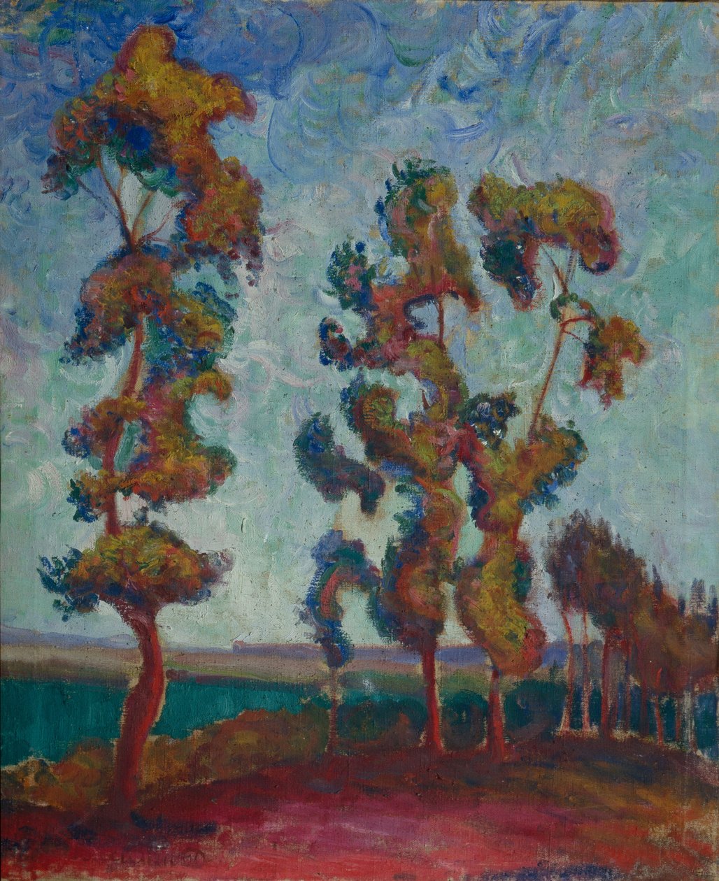 The Young Oaks, 1915 af Vasily Ivanovich Denisov