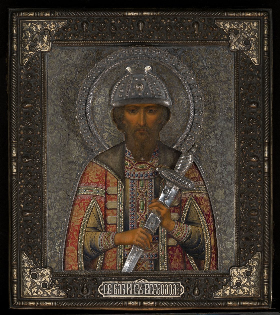 Sankt Vsevolod Mstislavich, Prins af Pskov af Vasily Pavlovich Guryanov