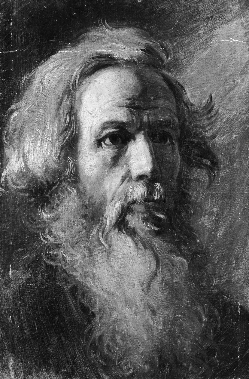 Head of a Man, muligvis ca. 1870-82. af Vasily Perov