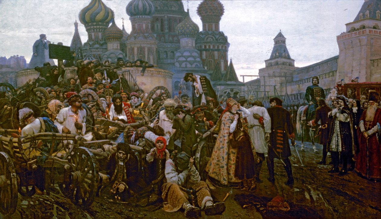 Morgen for Streltsy -henrettelsen af Vasily Surikov