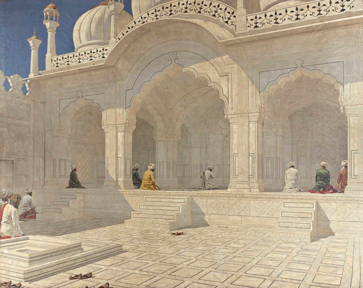 Pearl Mosque, Delhi af Vasily Vereshchagin
