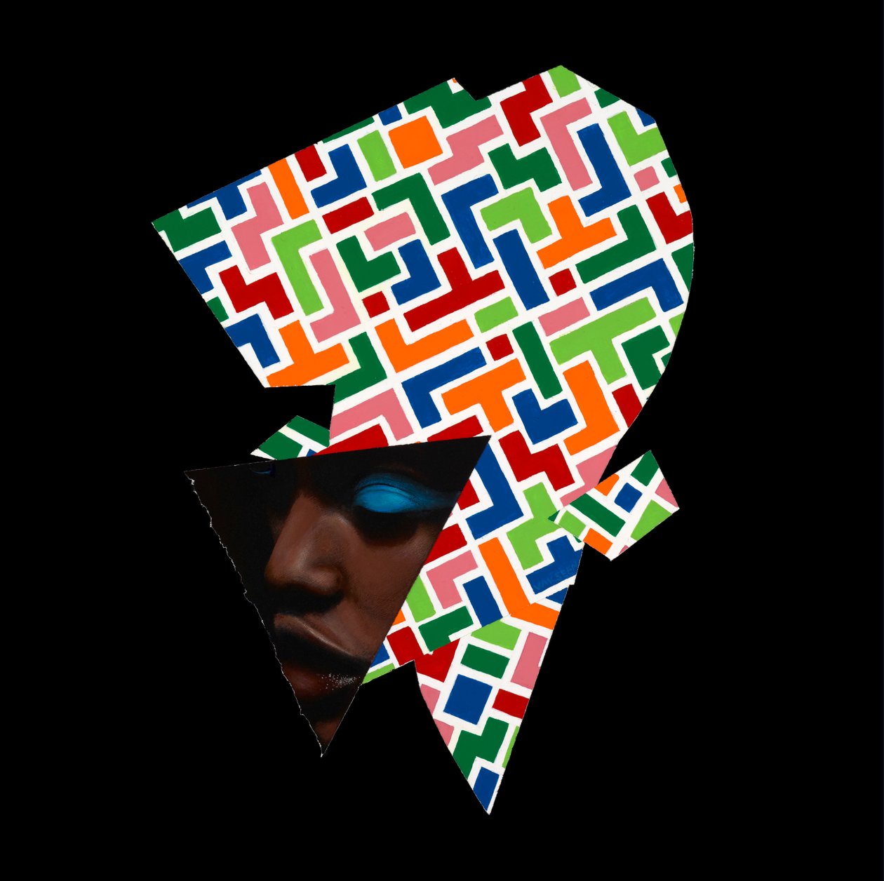 Complexities of Color, 2018 (akryl på træpanel) af Vaskeen Vaskeen