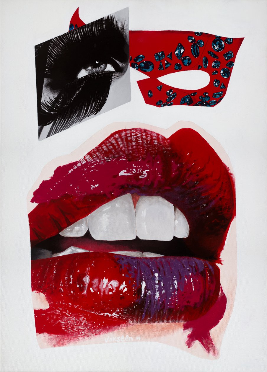 Ribbon In Her Eyes, 2014 (Akryl) af Vaskeen Vaskeen