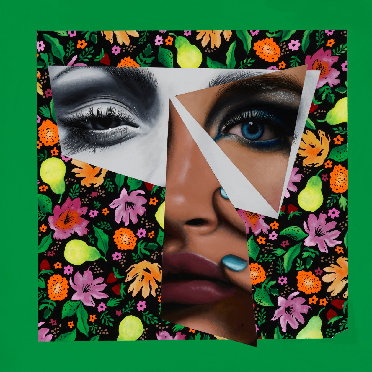 The Fruits of Love, 2018 (Akryl på træ) af Vaskeen Vaskeen