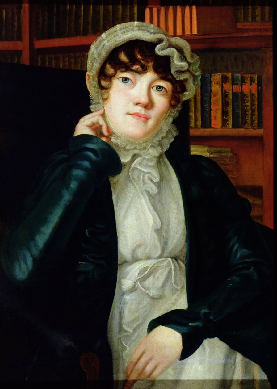 Portræt af Karolina Pavlova, ca. 1830 af Vassily Fyodorovich Binemann