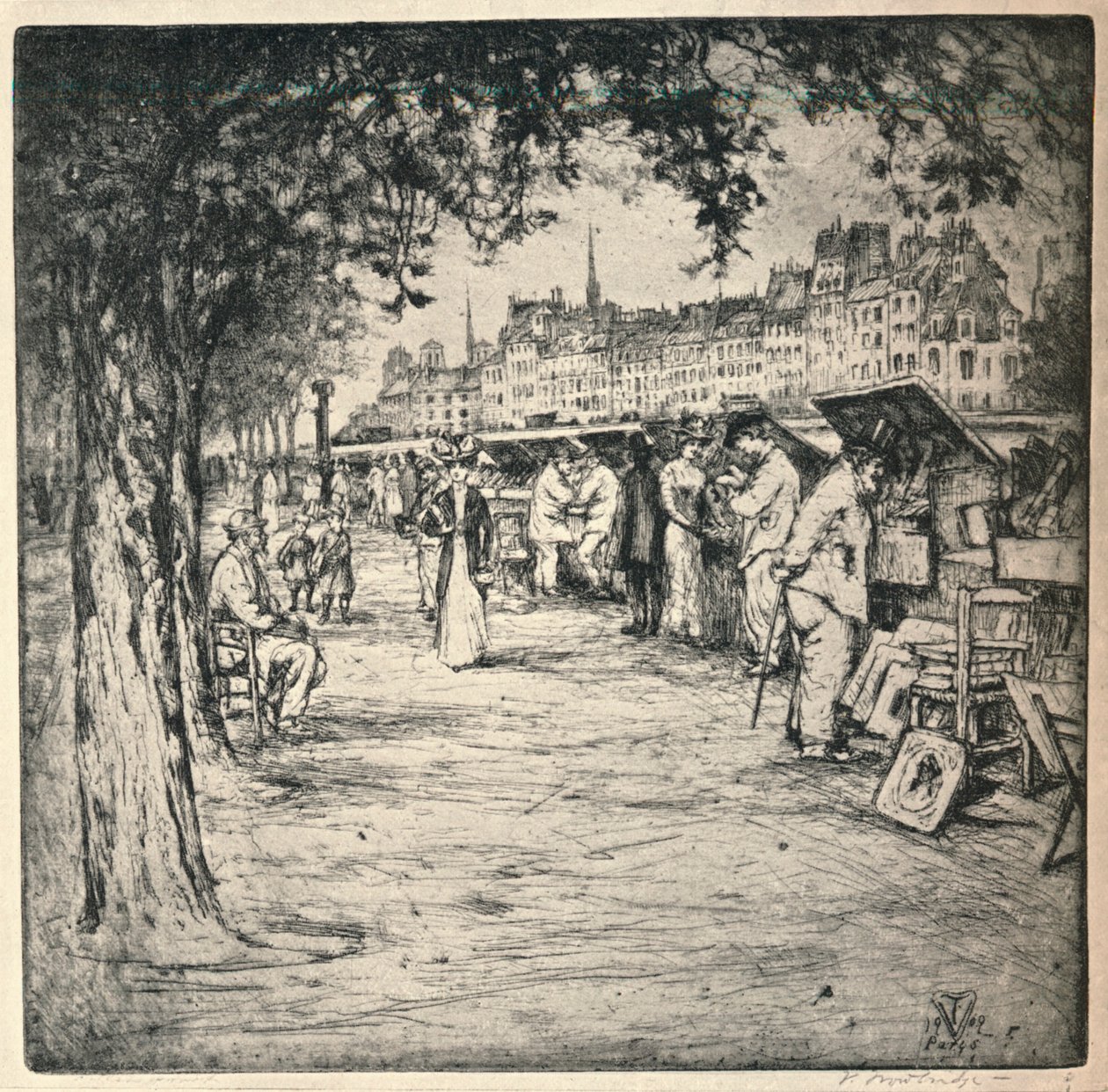 Langs kajen, 1915 af Vaughan Trowbridge