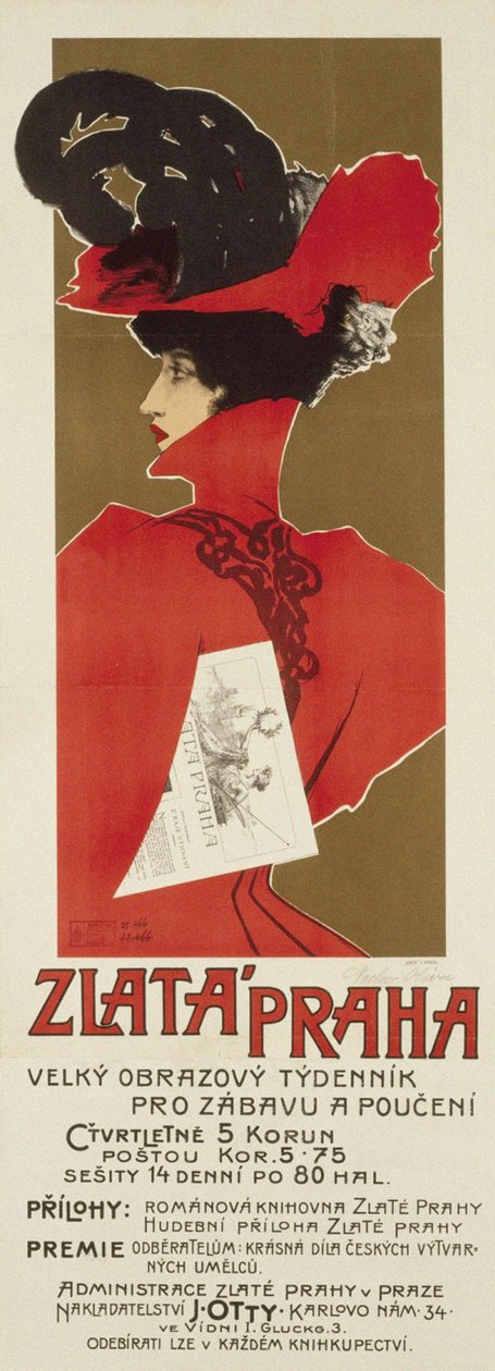 Gyldne Prag, 1898 af Václav Oliva