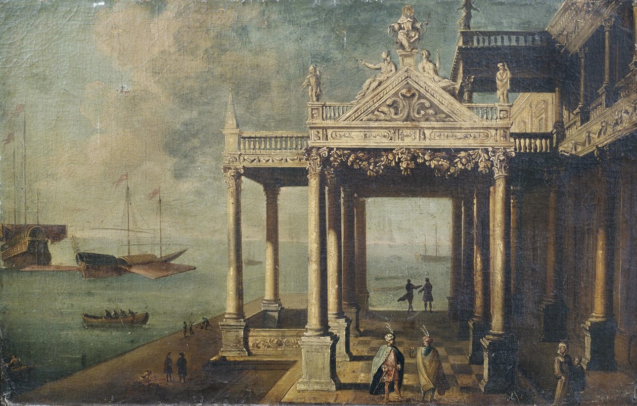 Arkitektur capriccio af Venetian